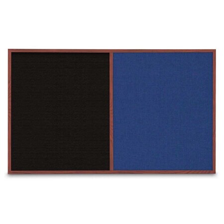 United Visual Products Enclosed Corkboard, 1 Door, 18"x24", 4" Fra UV3400-WHITE-BUFF